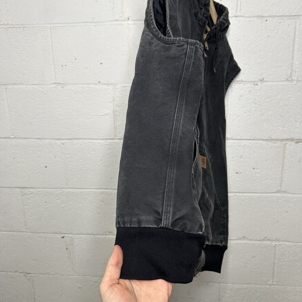 Y2K Carhartt Quilted Hooded Vest “Black” 100121-001 - Picture 6 of 11